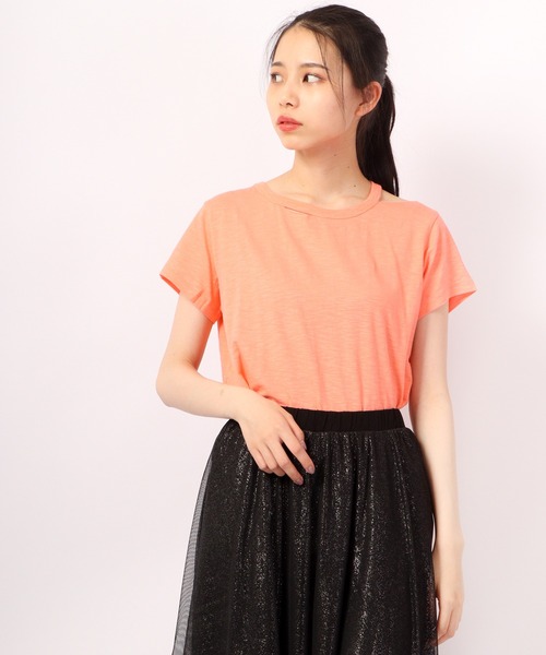 DIMENSIONE danza(ディメンシオーネ ダンツァ)の「デザインカットソー(Tシャツ/カットソー・レディース・オレンジ/ブルー/ホワイト/イエロー・X-SMALL/SMALL/MEDIUM)」の7枚目の写真