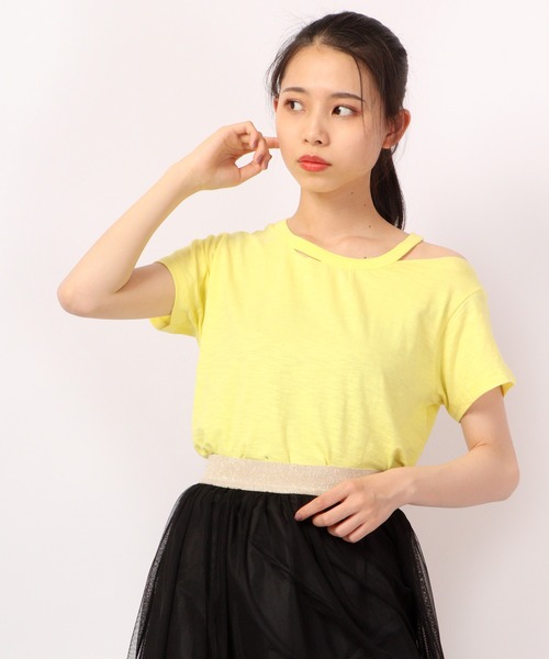 DIMENSIONE danza(ディメンシオーネ ダンツァ)の「デザインカットソー(Tシャツ/カットソー・レディース・オレンジ/ブルー/ホワイト/イエロー・X-SMALL/SMALL/MEDIUM)」の12枚目の写真