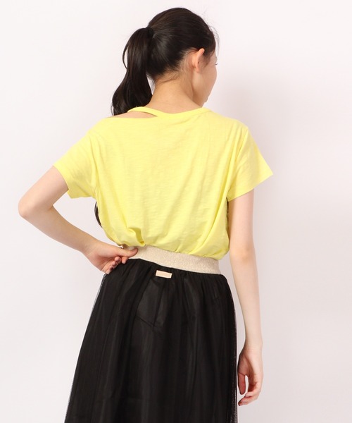 DIMENSIONE danza(ディメンシオーネ ダンツァ)の「デザインカットソー(Tシャツ/カットソー・レディース・オレンジ/ブルー/ホワイト/イエロー・X-SMALL/SMALL/MEDIUM)」の10枚目の写真