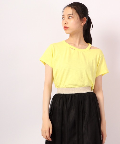 DIMENSIONE danza(ディメンシオーネ ダンツァ)の「デザインカットソー(Tシャツ/カットソー・レディース・オレンジ/ブルー/ホワイト/イエロー・X-SMALL/SMALL/MEDIUM)」の11枚目の写真