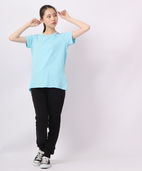 DIMENSIONE danza(ディメンシオーネ ダンツァ)の「デザインカットソー(Tシャツ/カットソー・レディース・オレンジ/ブルー/ホワイト/イエロー・X-SMALL/SMALL/MEDIUM)」の13枚目の写真