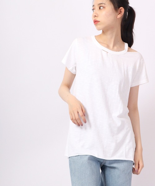 DIMENSIONE danza(ディメンシオーネ ダンツァ)の「デザインカットソー(Tシャツ/カットソー・レディース・オレンジ/ブルー/ホワイト/イエロー・X-SMALL/SMALL/MEDIUM)」の21枚目の写真