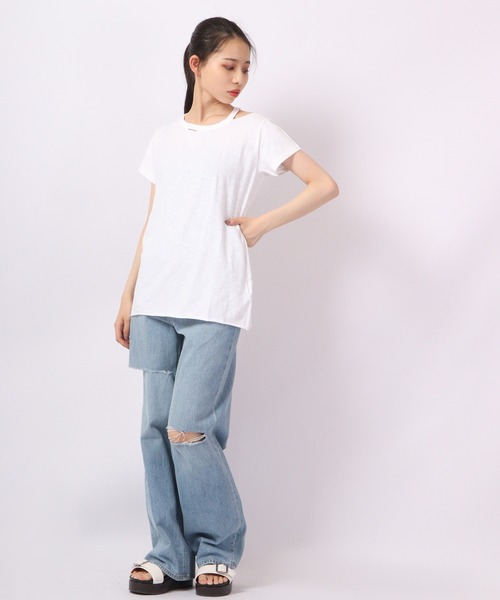 DIMENSIONE danza(ディメンシオーネ ダンツァ)の「デザインカットソー(Tシャツ/カットソー・レディース・オレンジ/ブルー/ホワイト/イエロー・X-SMALL/SMALL/MEDIUM)」の19枚目の写真