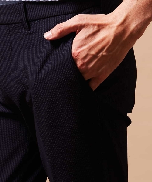 MICHEL KLEIN HOMME   （ミッシェルクランオム）の「【洗える】パンツ（MYトリコサッカー）（その他パンツ・メンズ・グレー/ネイビー・46/48）」の17枚目の写真