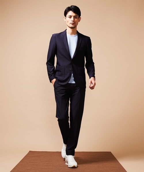 MICHEL KLEIN HOMME   （ミッシェルクランオム）の「【洗える】パンツ（MYトリコサッカー）（その他パンツ・メンズ・グレー/ネイビー・46/48）」の14枚目の写真