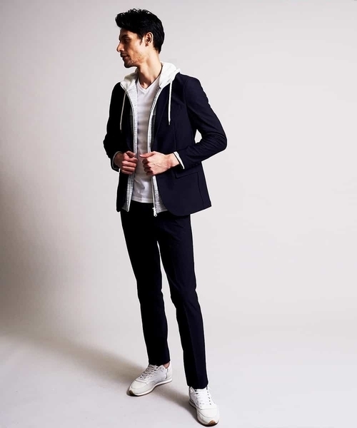 MICHEL KLEIN HOMME   （ミッシェルクランオム）の「【洗える】パンツ（MYトリコサッカー）（その他パンツ・メンズ・グレー/ネイビー・46/48）」の13枚目の写真