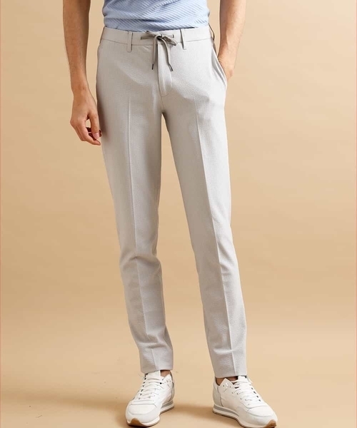 MICHEL KLEIN HOMME   （ミッシェルクランオム）の「【洗える】パンツ（MYトリコサッカー）（その他パンツ・メンズ・グレー/ネイビー・46/48）」の12枚目の写真