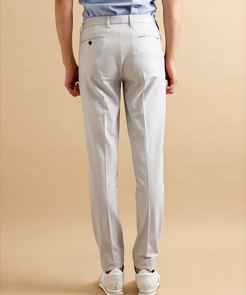 MICHEL KLEIN HOMME   （ミッシェルクランオム）の「【洗える】パンツ（MYトリコサッカー）（その他パンツ・メンズ・グレー/ネイビー・46/48）」の10枚目の写真