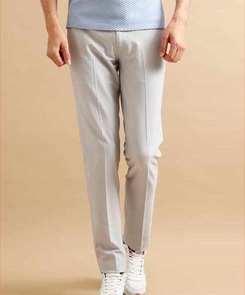 MICHEL KLEIN HOMME   （ミッシェルクランオム）の「【洗える】パンツ（MYトリコサッカー）（その他パンツ・メンズ・グレー/ネイビー・46/48）」の9枚目の写真