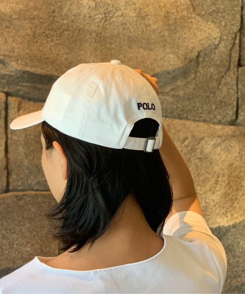 aespa 着用 ラルフローレン RALPH LAUREN キャップ ブラック