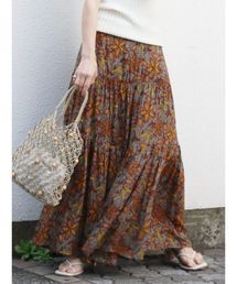 バティックプリントマーメイドスカート