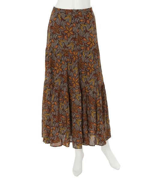 Ungrid（アングリッド）の「バティックプリントマーメイドスカート（スカート・レディース・ブラック/ベージュ・FREE）」の5枚目の写真