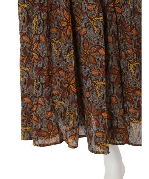 Ungrid（アングリッド）の「バティックプリントマーメイドスカート（スカート・レディース・ブラック/ベージュ・FREE）」の9枚目の写真