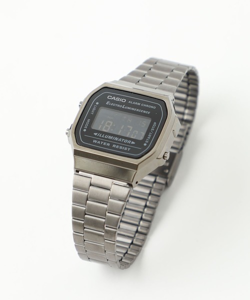 CASIO（カシオ）の「【CASIO】スタンダードデジタルブラックメタル A