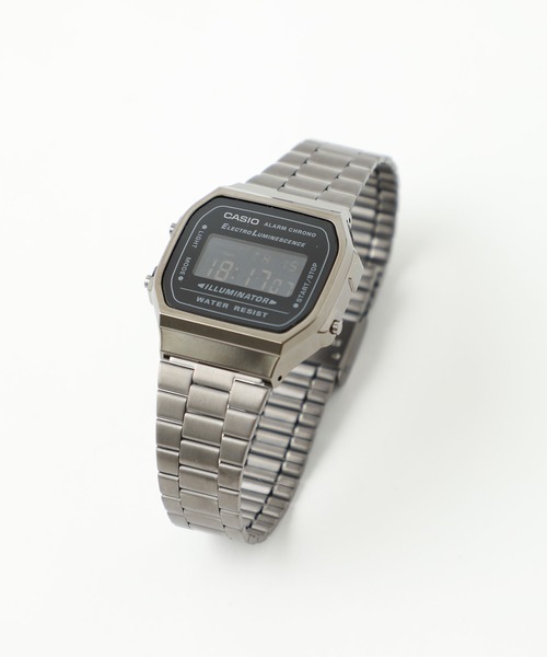 CASIO（カシオ）の「【CASIO】スタンダードデジタルブラックメタル A