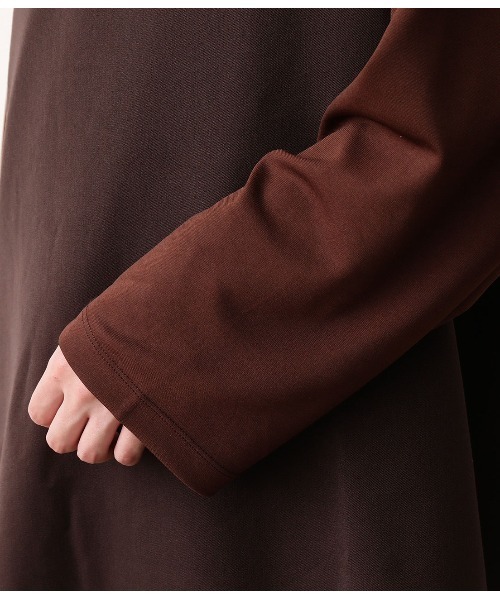 JUNRED（ジュンレッド）の「アシンメトリービックシルエットプルオーバー（Tシャツ/カットソー・メンズ・ブラック/キャメル・M/L）」の15枚目の写真