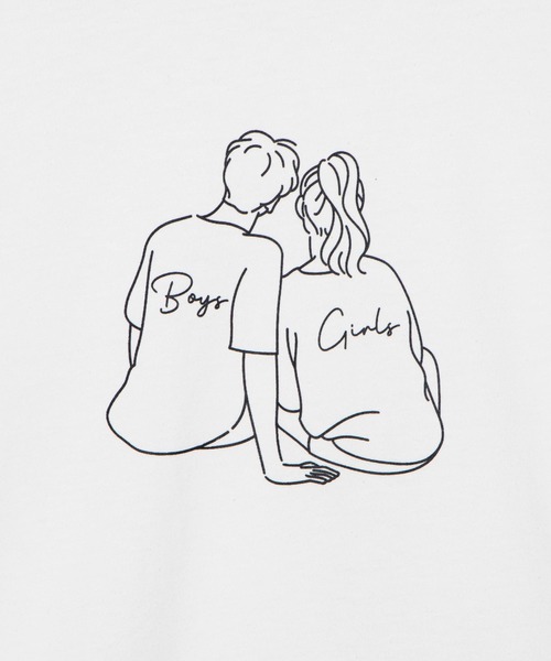 WEGO（ウィゴー）の「WEGO/boys&girlsプリントロンT（Tシャツ/カットソー・レディース・ホワイト/ブラック・SMALL/MEDIUM/LARGE）」の11枚目の写真