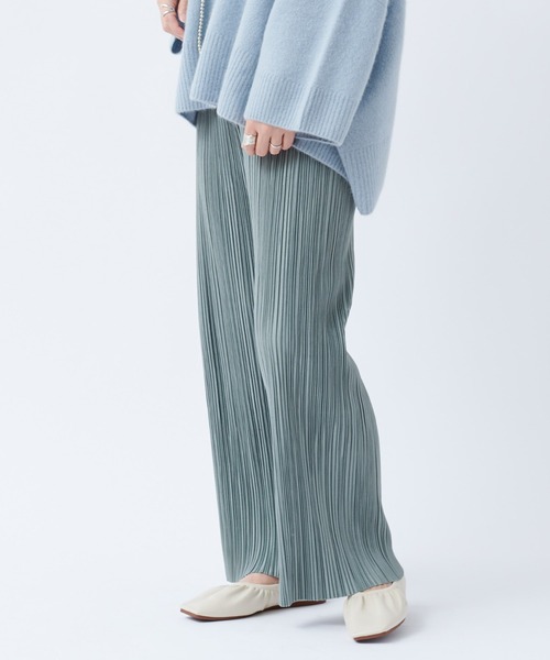 DouDou(ドゥドゥ)の「【WEB限定】プリーツパンツ(その他パンツ・レディース・オフホワイト/ブラウン/グリーン・FREE)」の1枚目の写真