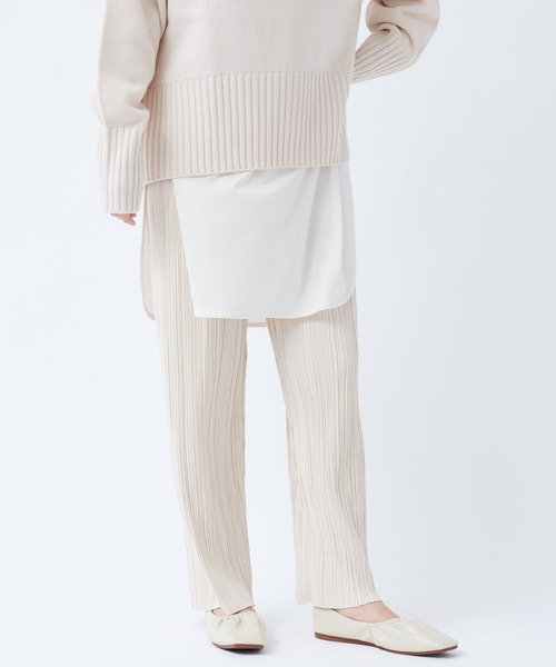 DouDou(ドゥドゥ)の「【WEB限定】プリーツパンツ(その他パンツ・レディース・オフホワイト/ブラウン/グリーン・FREE)」の8枚目の写真