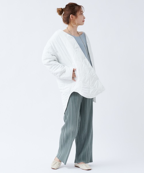 DouDou(ドゥドゥ)の「【WEB限定】プリーツパンツ(その他パンツ・レディース・オフホワイト/ブラウン/グリーン・FREE)」の16枚目の写真