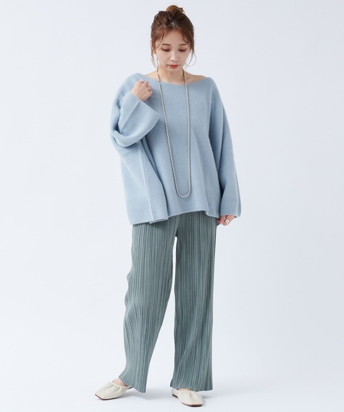 DouDou(ドゥドゥ)の「【WEB限定】プリーツパンツ(その他パンツ・レディース・オフホワイト/ブラウン/グリーン・FREE)」の20枚目の写真