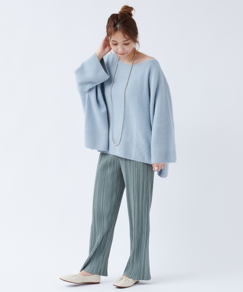 DouDou(ドゥドゥ)の「【WEB限定】プリーツパンツ(その他パンツ・レディース・オフホワイト/ブラウン/グリーン・FREE)」の21枚目の写真