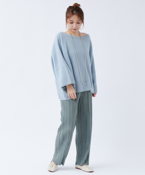 DouDou(ドゥドゥ)の「【WEB限定】プリーツパンツ(その他パンツ・レディース・オフホワイト/ブラウン/グリーン・FREE)」の22枚目の写真