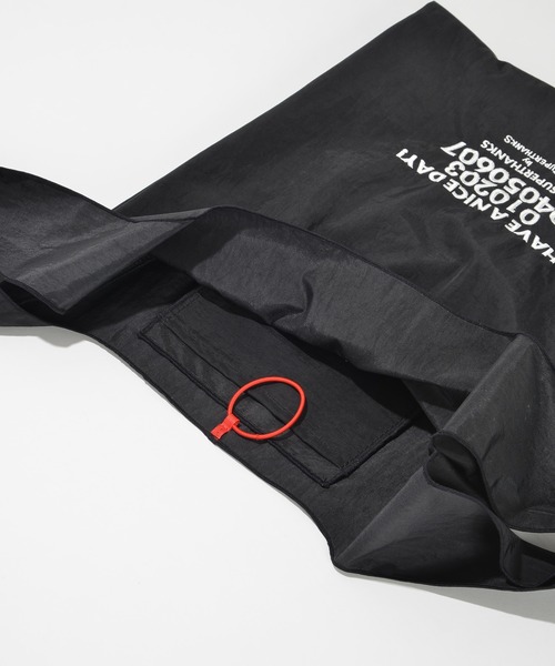 SUPERTHANKS(スーパーサンクス)の「『SUPERTHANKS』HAVE A NICE DAY! ECO BAG(エコバッグ/サブバッグ・レディース・ホワイト/ブラック・FREE)」の6枚目の写真