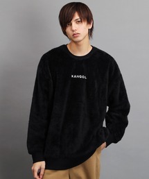 KANGOL / カンゴール 別注 コラボ オーバーサイズ ボア フリース クルーネック トレーナー