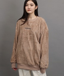 KANGOL / カンゴール 別注 コラボ オーバーサイズ ボア フリース クルーネック トレーナー
