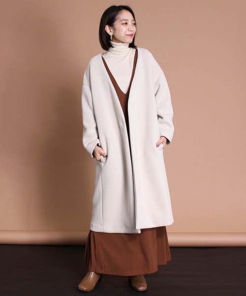 セール ノーカラーコクーンコート ノーカラージャケット Tite In The Store ティテ インザ ストア のファッション通販 Zozotown