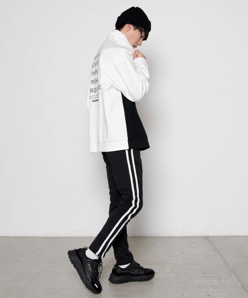 WEGO(ウィゴー)の「WEGO/ドルマンタートルネックプルオーバー(スウェット・メンズ・ホワイト/ベージュ・MEDIUM/LARGE)」の9枚目の写真
