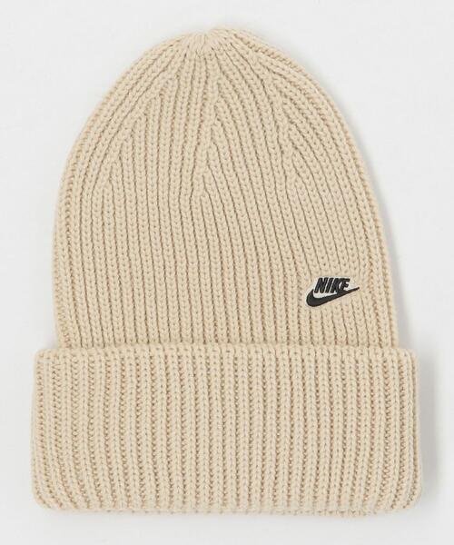 NIKE（ナイキ）の「＜NIKE＞ W BEANIE/ビーニー（ニットキャップ/ビーニー・メンズ・ブラック/ベージュ・FREE）」の2枚目の写真