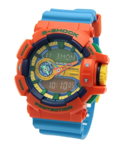 CASIO（カシオ）の「G-SHOCK / GA-400-2AJF/4AJF/9AJF（アナログ腕時計・メンズ・イエロー/ブルー/オレンジ・ONE SIZE）」の4枚目の写真