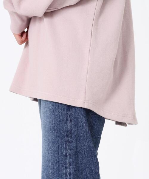 coen(コーエン)の「【WEB限定カラー】オーガニック混USAコットン裏毛ラグランクルーネックバックスリットスウェット(Tシャツ/カットソー・レディース・ブラック/ライトピンク/クリーム/ホワイト/グレー・FREE)」の11枚目の写真