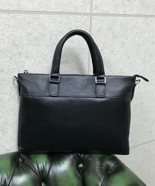 GUSCIO UOMO（グッシオ ウォーモ）の「【グッシオ ウォーモ】　レザーブリーフバッグ（ビジネスバッグ・メンズ・ブラック・FREE）」の11枚目の写真