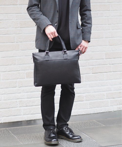 GUSCIO UOMO（グッシオ ウォーモ）の「【グッシオ ウォーモ】　レザーブリーフバッグ（ビジネスバッグ・メンズ・ブラック・FREE）」の5枚目の写真
