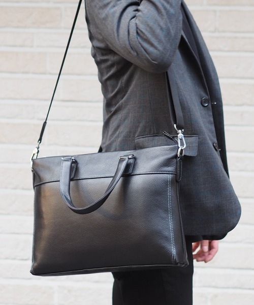 GUSCIO UOMO（グッシオ ウォーモ）の「【グッシオ ウォーモ】　レザーブリーフバッグ（ビジネスバッグ・メンズ・ブラック・FREE）」の6枚目の写真