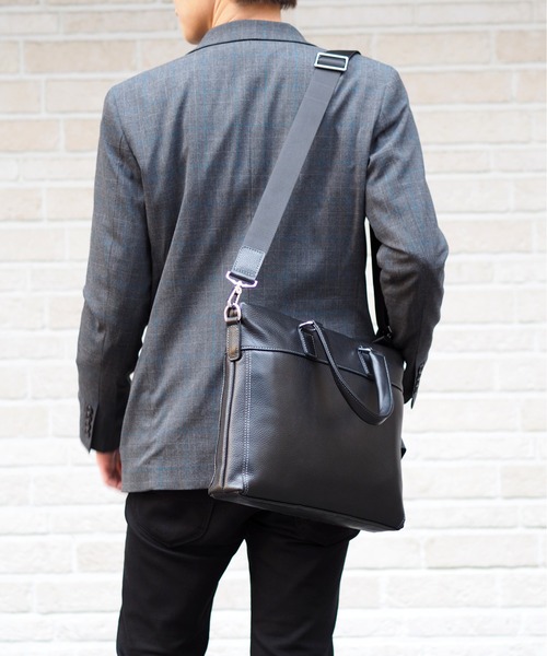 GUSCIO UOMO（グッシオ ウォーモ）の「【グッシオ ウォーモ】　レザーブリーフバッグ（ビジネスバッグ・メンズ・ブラック・FREE）」の8枚目の写真