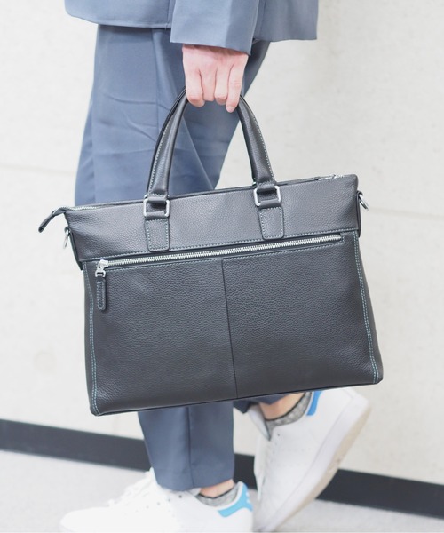 GUSCIO UOMO（グッシオ ウォーモ）の「【グッシオ ウォーモ】　レザーブリーフバッグ（ビジネスバッグ・メンズ・ブラック・FREE）」の9枚目の写真