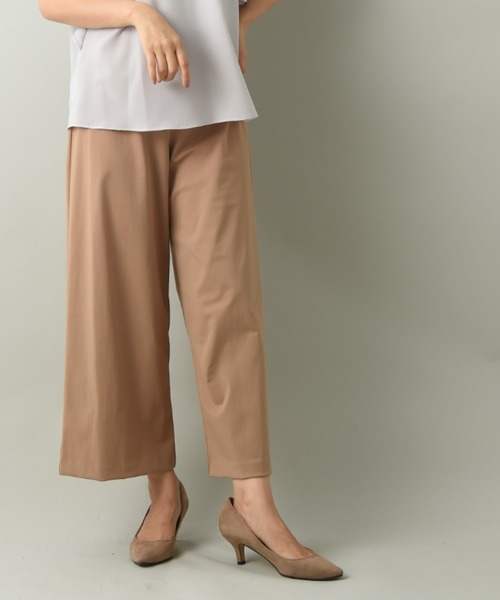 INTERPLANET（インタープラネット）の「コンパクトクールワイドパンツ（その他パンツ・レディース・ブラック/キャメル/カーキ・FREE）」の3枚目の写真