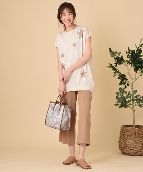 INTERPLANET（インタープラネット）の「コンパクトクールワイドパンツ（その他パンツ・レディース・ブラック/キャメル/カーキ・FREE）」の18枚目の写真