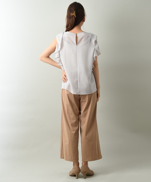 INTERPLANET（インタープラネット）の「コンパクトクールワイドパンツ（その他パンツ・レディース・ブラック/キャメル/カーキ・FREE）」の9枚目の写真