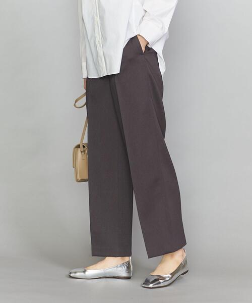 ▼美品 ユナイテッドアローズ TOKYO 2万 ベルベット ストレートパンツ BEAUTY&YOUTH UNITED ARROWS（ビューティーアンドユース