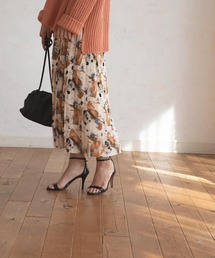 marjour | PRINT PLEATS SKIRT(スカート)