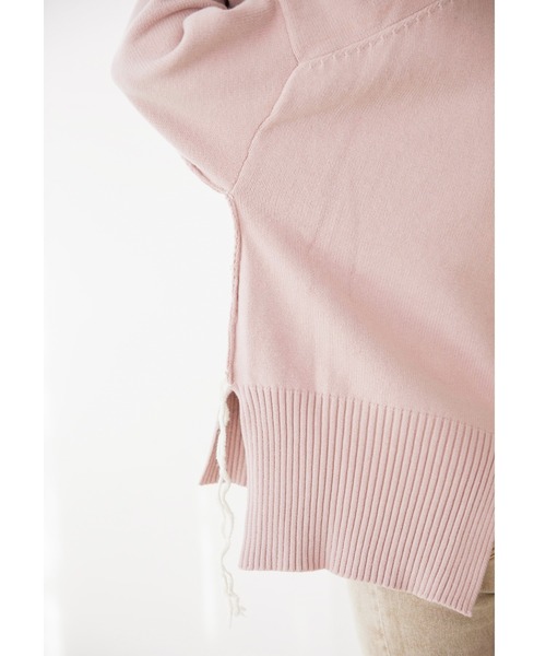 ALEXIA STAM(アリシアスタン)の「Contrast Stitch Knit Top/コントラストステッチニットトップ(ニット/セーター・レディース・アイボリー/グリーン系その他/ピンク系その他・FREE)」の8枚目の写真