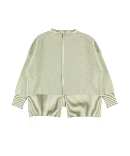 ALEXIA STAM(アリシアスタン)の「Contrast Stitch Knit Top/コントラストステッチニットトップ(ニット/セーター・レディース・アイボリー/グリーン系その他/ピンク系その他・FREE)」の9枚目の写真