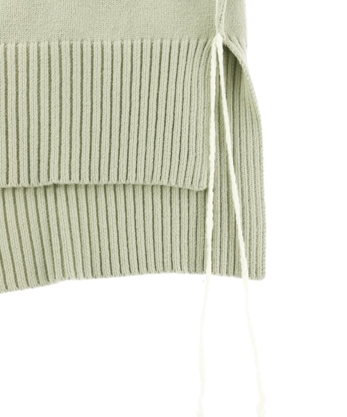 ALEXIA STAM(アリシアスタン)の「Contrast Stitch Knit Top/コントラストステッチニットトップ(ニット/セーター・レディース・アイボリー/グリーン系その他/ピンク系その他・FREE)」の6枚目の写真