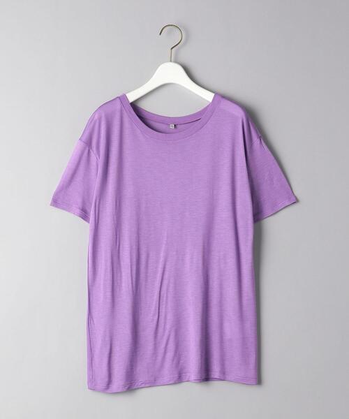 BASERANGE(ベースレンジ)の「<BASERANGE(ベースレンジ)>LOOSE ショートスリーブ Tシャツ 21SS(Tシャツ/カットソー・レディース・パープル/ライトブルー・X-SMALL)」の8枚目の写真
