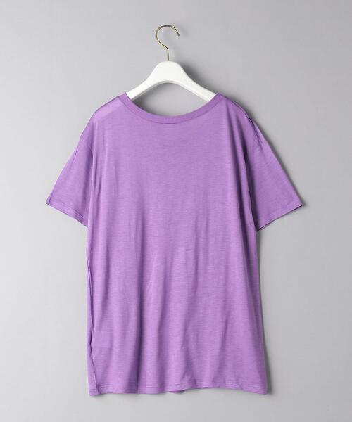 BASERANGE(ベースレンジ)の「<BASERANGE(ベースレンジ)>LOOSE ショートスリーブ Tシャツ 21SS(Tシャツ/カットソー・レディース・パープル/ライトブルー・X-SMALL)」の9枚目の写真